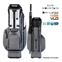 Sun Mountain H2NO  E-4.5 14 WAY VLO Waterproof Standbag, nickel/white/black