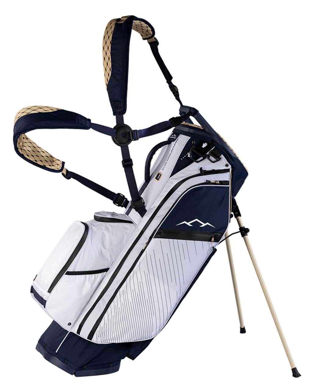 Sun Mountain H2NO  E-4.5 14 WAY VLO Waterproof Standbag, navy/gold/white
