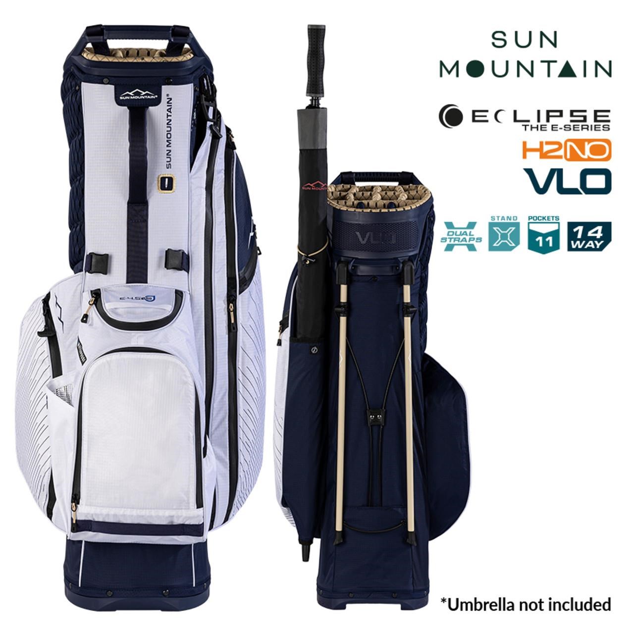 Sun Mountain H2NO  E-4.5 14 WAY VLO Waterproof Standbag, navy/gold/white