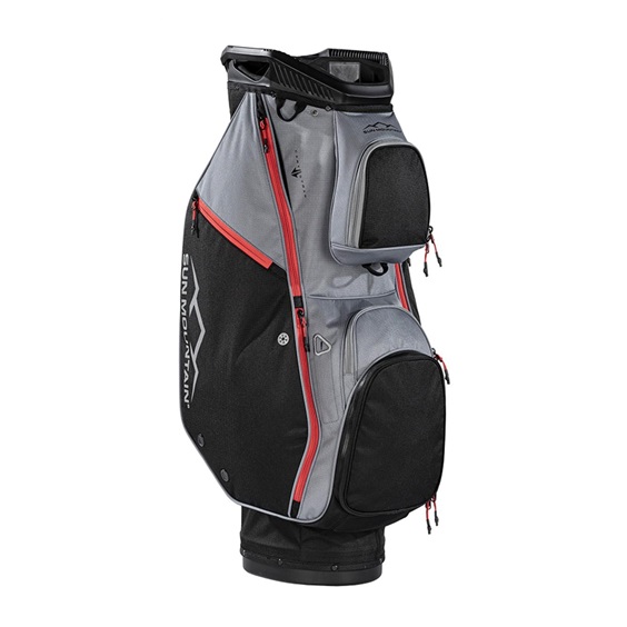 Sun Mountain Forerunner Cartbag, schwarz/grau/rot