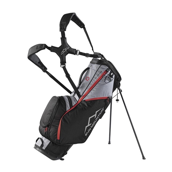 Sun Mountain Forerunner Standbag, schwarz/grau/rot