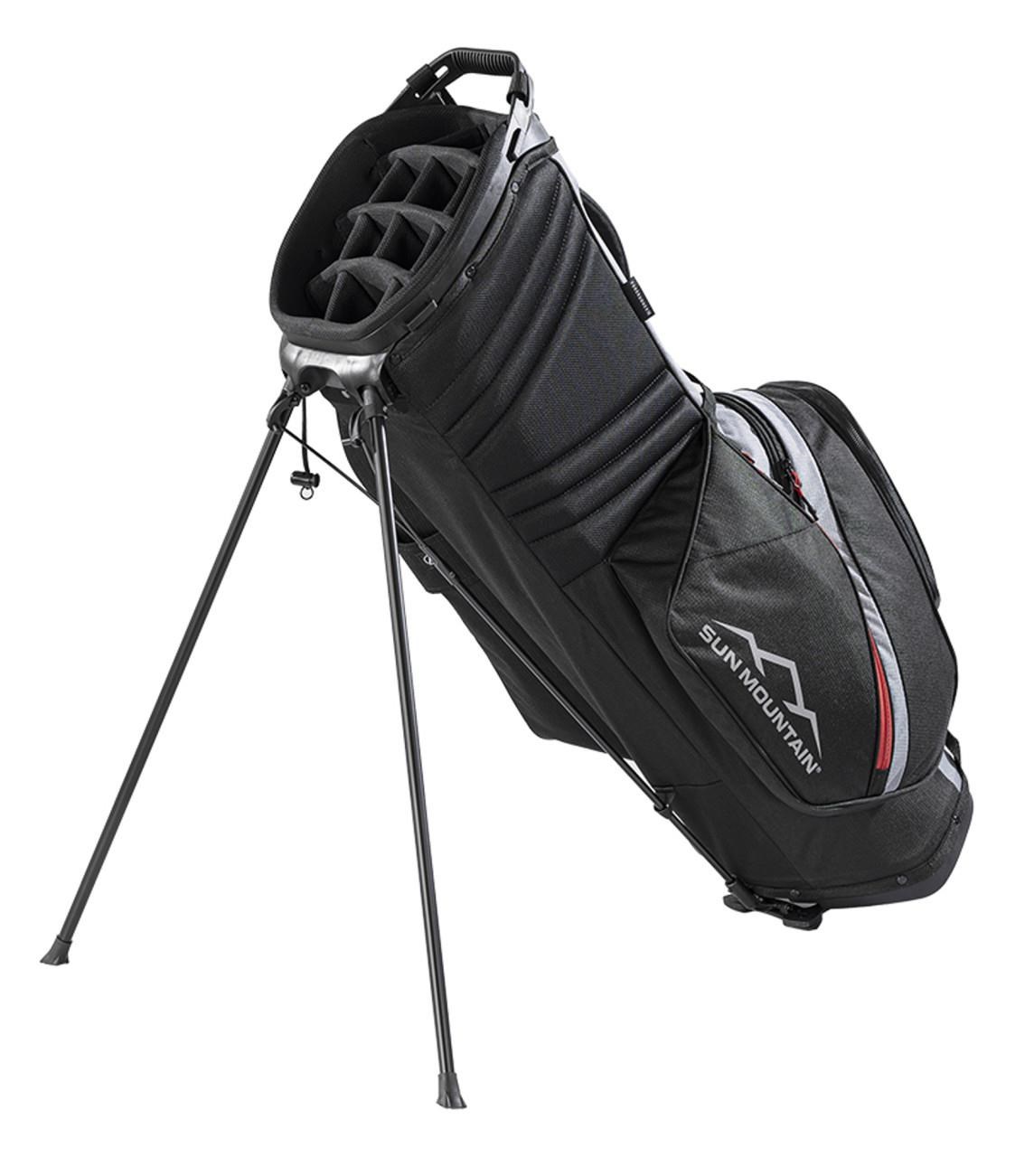 Sun Mountain Forerunner Standbag, schwarz/grau/rot