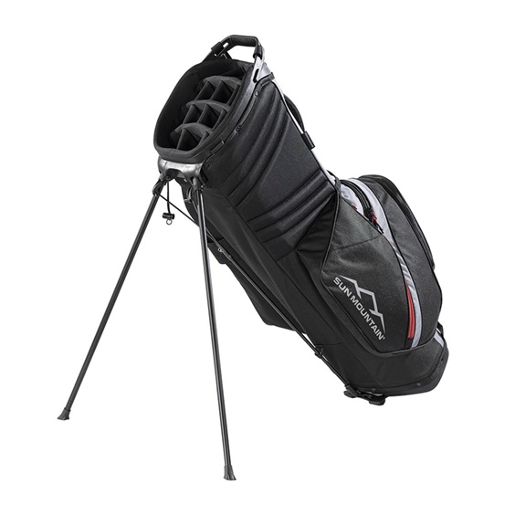 Sun Mountain Forerunner Standbag, schwarz/grau/rot