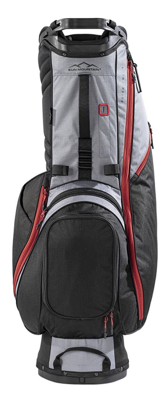 Sun Mountain Forerunner Standbag, schwarz/grau/rot