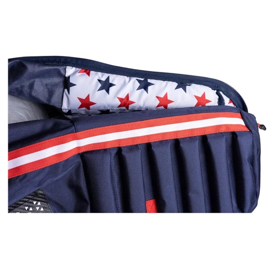 Sun Mountain Kube Travelcover, dunkelblau/weiss/rot