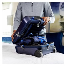 Sun Mountain Kube Travelcover, dunkelblau/weiss/rot