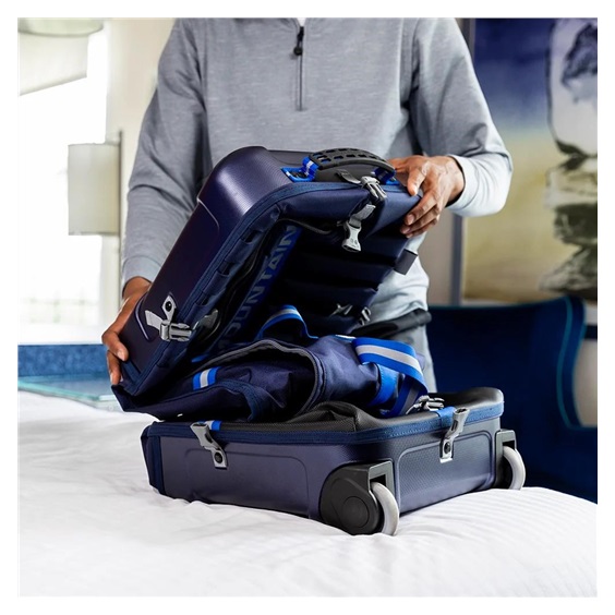 Sun Mountain Kube Travelcover, dunkelblau/weiss/rot
