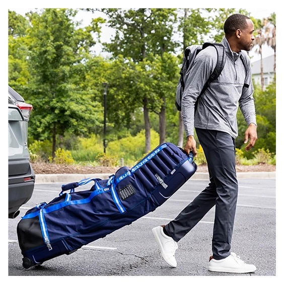 Sun Mountain Kube Travelcover, dunkelblau/weiss/rot