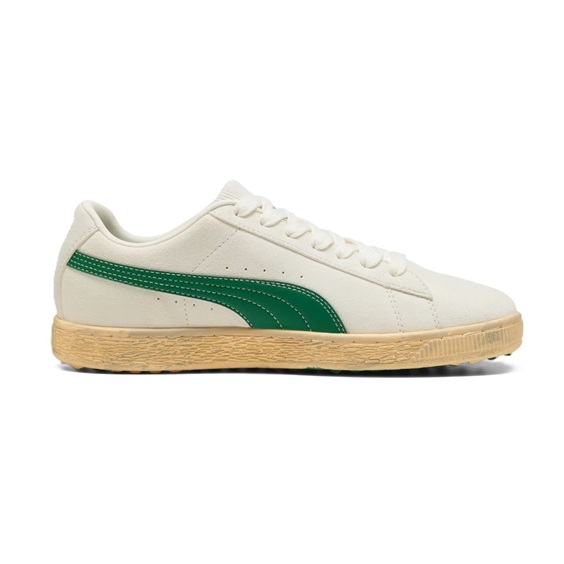 Puma Suede 30904 Herren Golfschuhe, warm white/luso green