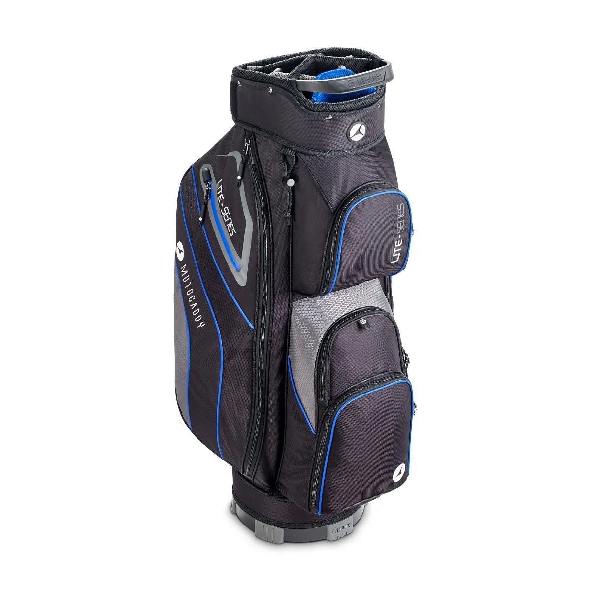 Motocaddy NEW Lite-Series Cartbag, schwarz/blau