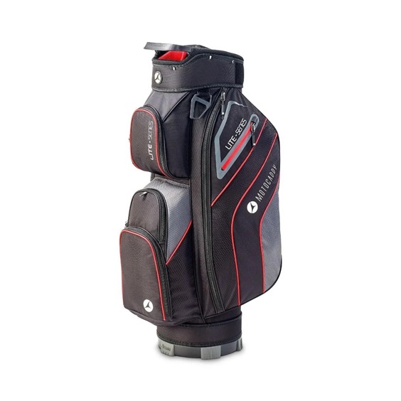 Motocaddy NEW Lite-Series Cartbag, schwarz/rot