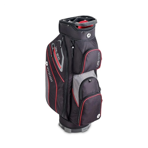 Motocaddy NEW Lite-Series Cartbag, schwarz/rot