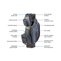 Motocaddy NEW Dry-Series Cartbag, schwarz/rot