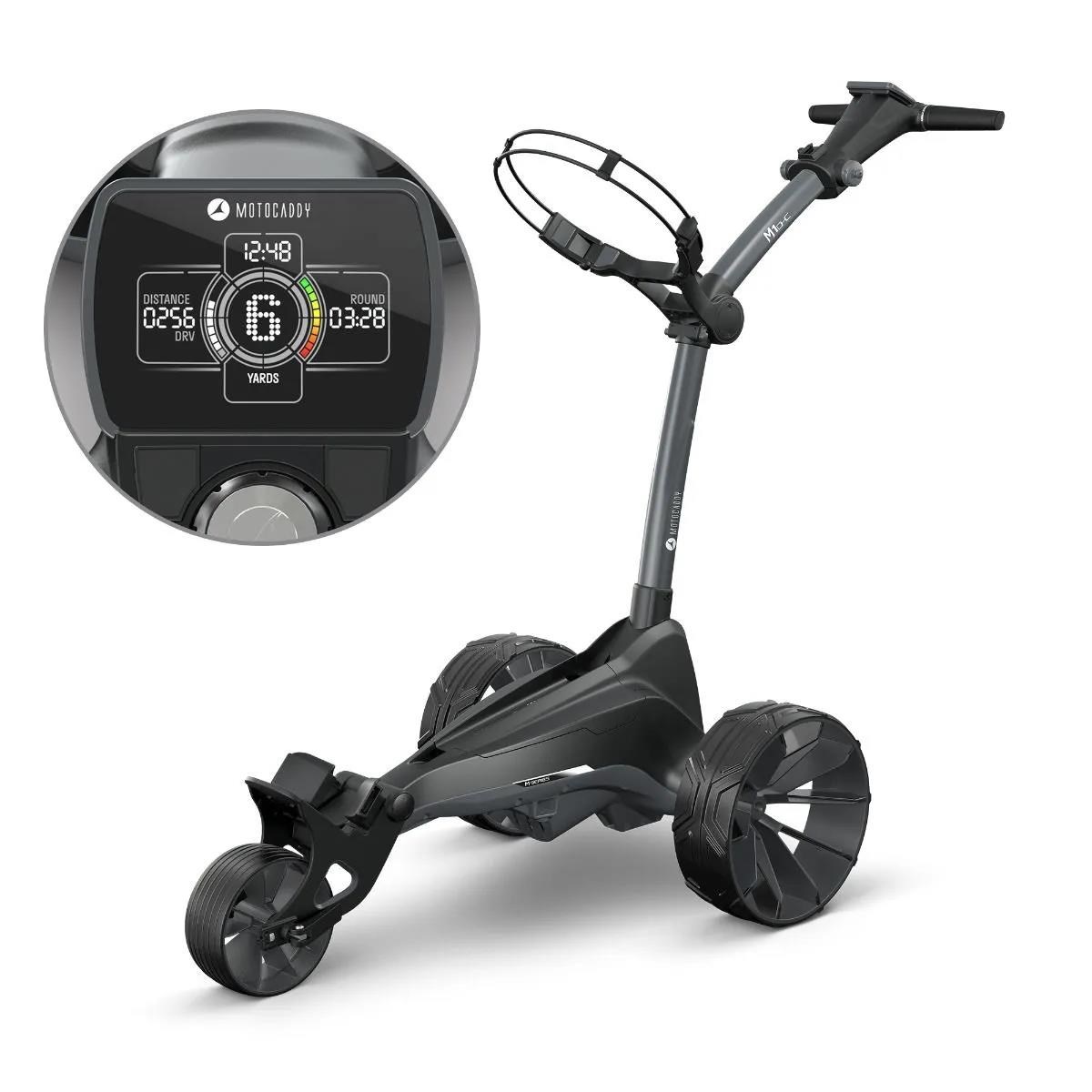 Motocaddy NEW M1 DHC Elektrotrolley, Standard-Lithium-Akku