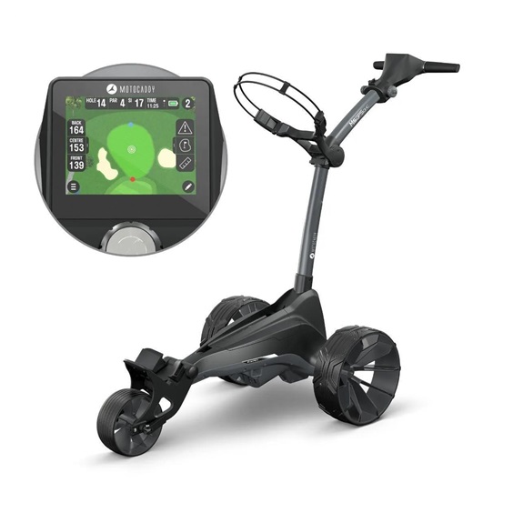 Motocaddy NEW M5 GPS DHC Elektrotrolley, Ultra-Lithium-Akku
