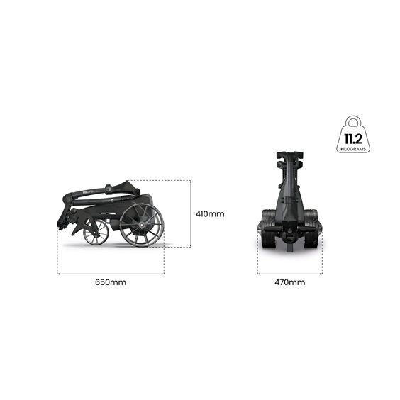 Motocaddy NEW M5 GPS DHC Elektrotrolley, Ultra-Lithium-Akku