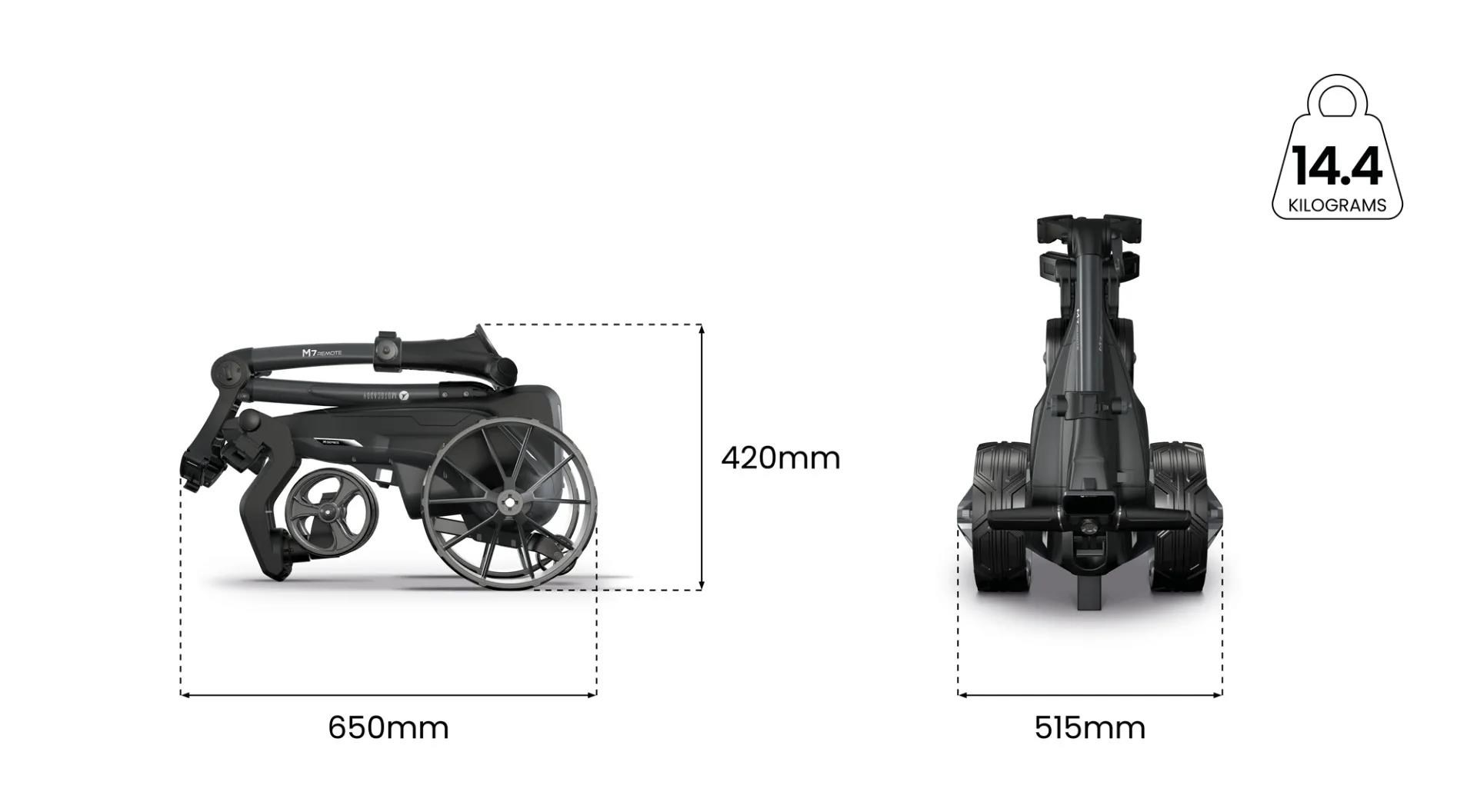 Motocaddy NEW M7 REMOTE DHC Elektrotrolley