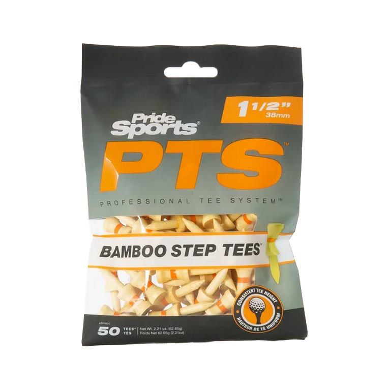 Pride Sports PTS Bamboo Step Holztees 38mm, 50Stk.