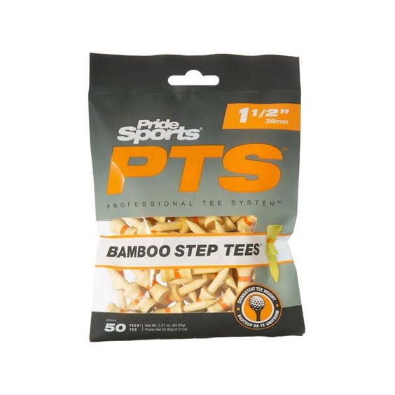 Pride Sports PTS Bamboo Step Holztees 38mm, 50Stk.