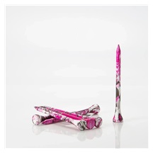 Pride Sports Special Edition Paint Splatter Holztees, 69mm, 45Stk., rosa/schwarz