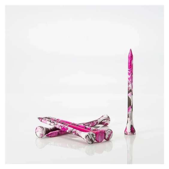 Pride Sports Special Edition Paint Splatter Holztees, 69mm, 45Stk., rosa/schwarz