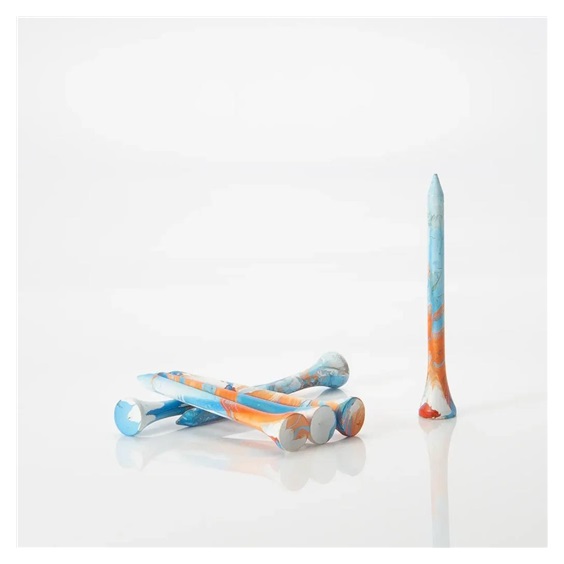 Pride Sports Special Edition Paint Splatter Holztees, 69mm, 45Stk., blau/orange