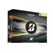 Bridgestone Tour B X Golfbälle, gelb