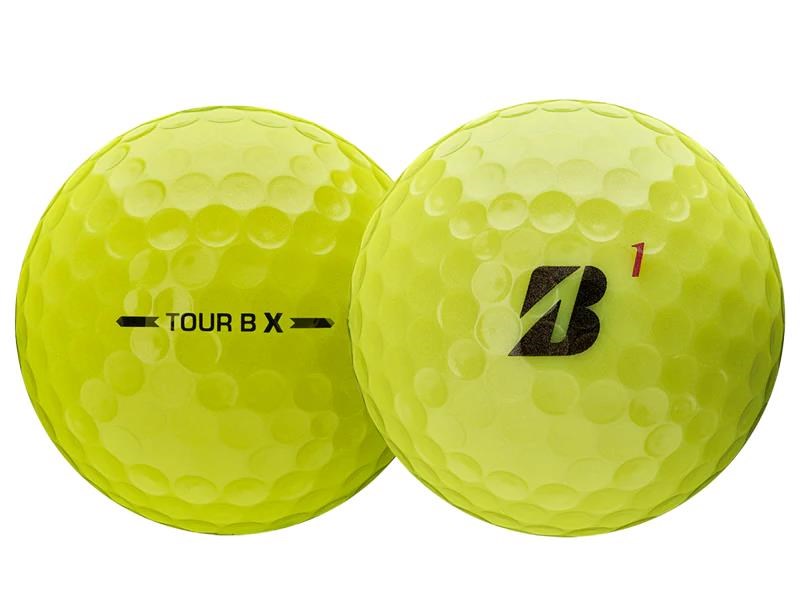 Bridgestone Tour B X Golfbälle, gelb