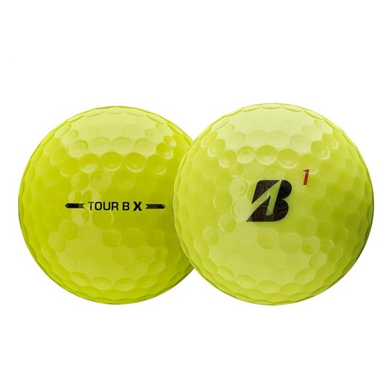 Bridgestone Tour B X Golfbälle, gelb