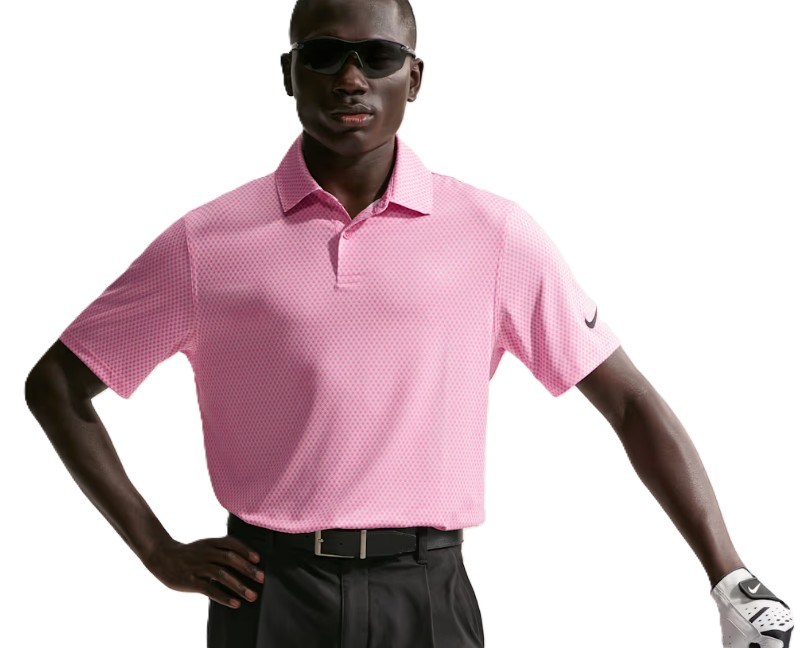 Nike Velocity Dri-FIT Herren Poloshirt, pink foam/peony/black