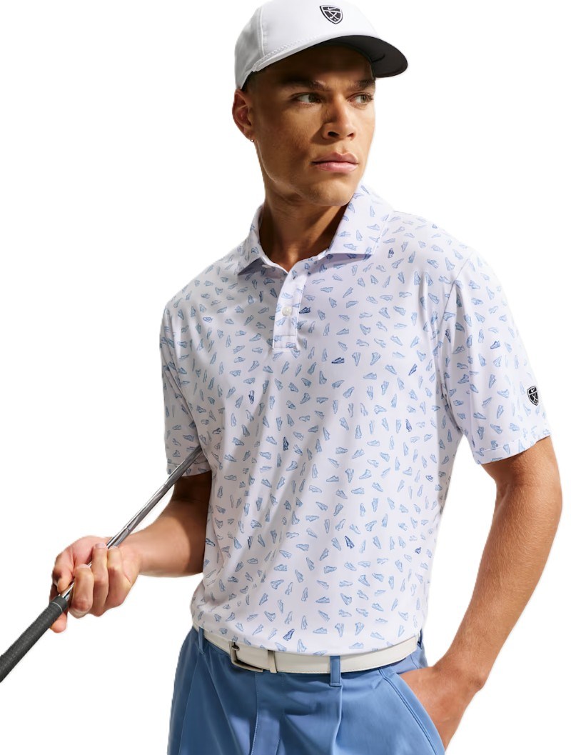 Nike Par Herren Poloshirt, white/work blue