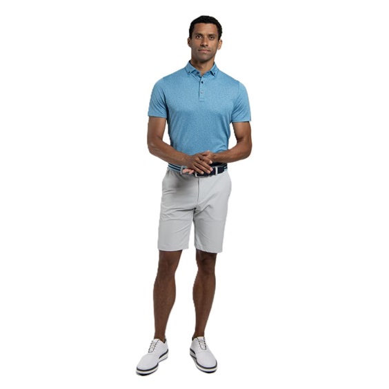 KJUS Lance Printed Herren Poloshirt, atlas blau