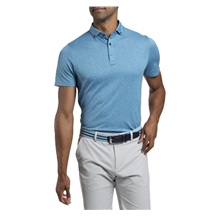 KJUS Lance Printed Herren Poloshirt, atlas blau