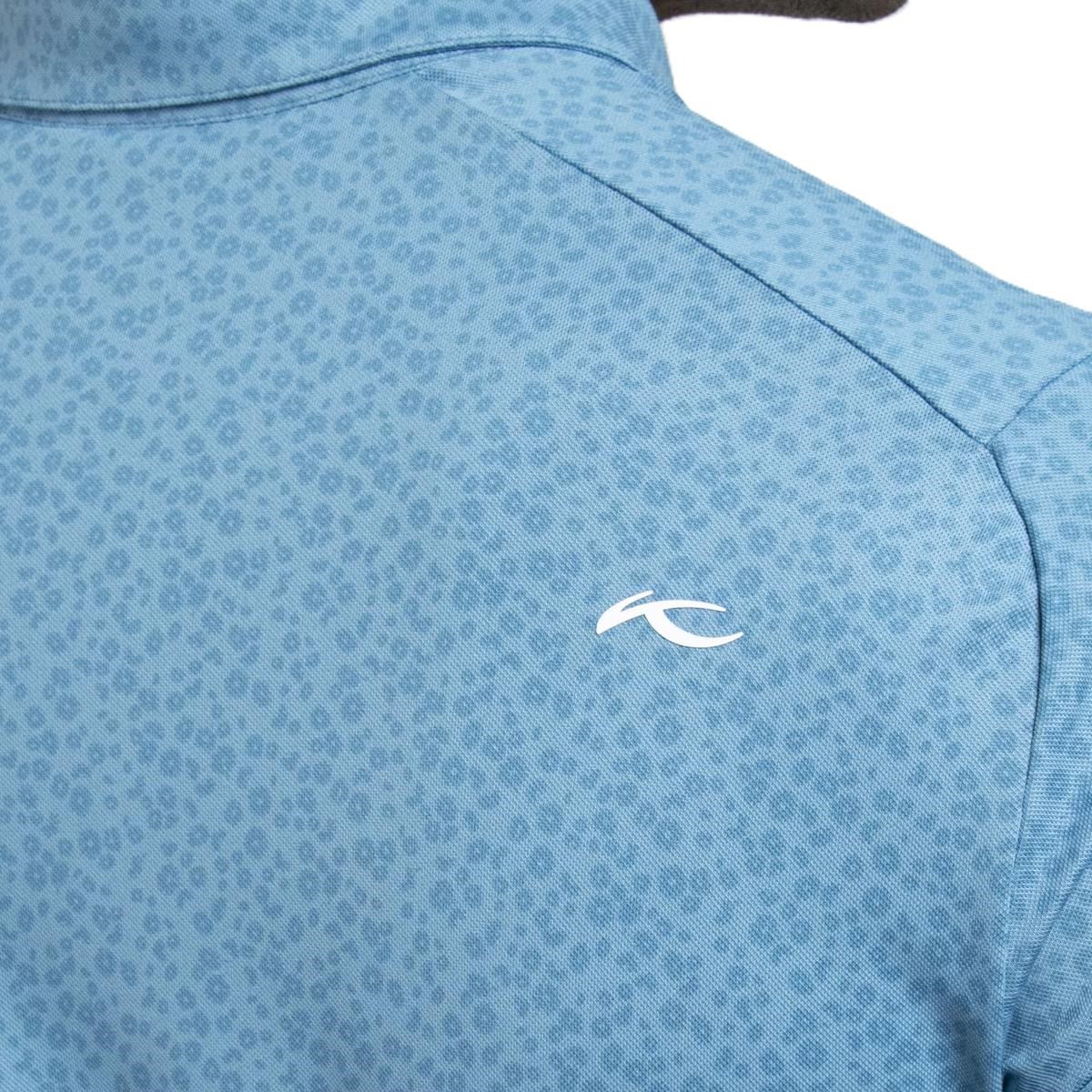 KJUS Lance Printed Herren Poloshirt, atlas blau