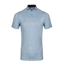 KJUS Lance Printed Herren Poloshirt, riverbank/white