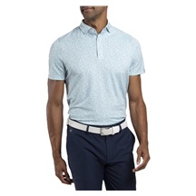 KJUS Lance Printed Herren Poloshirt, riverbank/white
