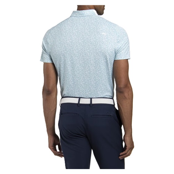 KJUS Lance Printed Herren Poloshirt, riverbank/white
