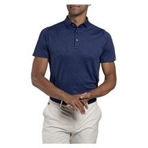 KJUS Lance Printed Herren Poloshirt, atlanta blau