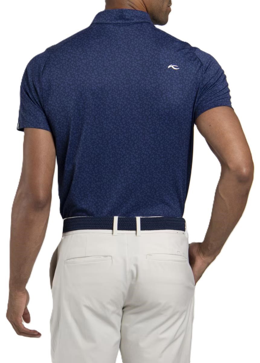 KJUS Lance Printed Herren Poloshirt, atlanta blau