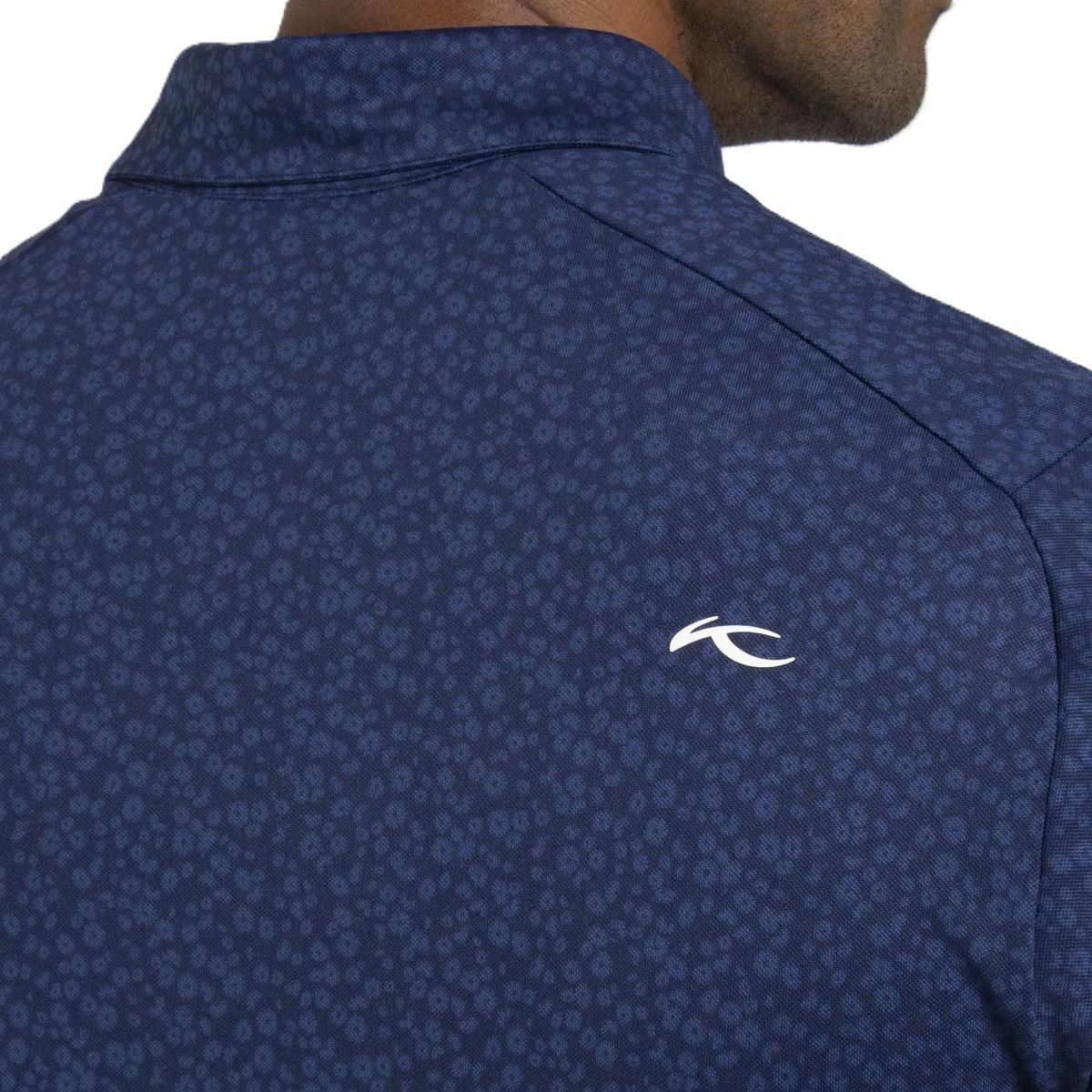 KJUS Lance Printed Herren Poloshirt, atlanta blau
