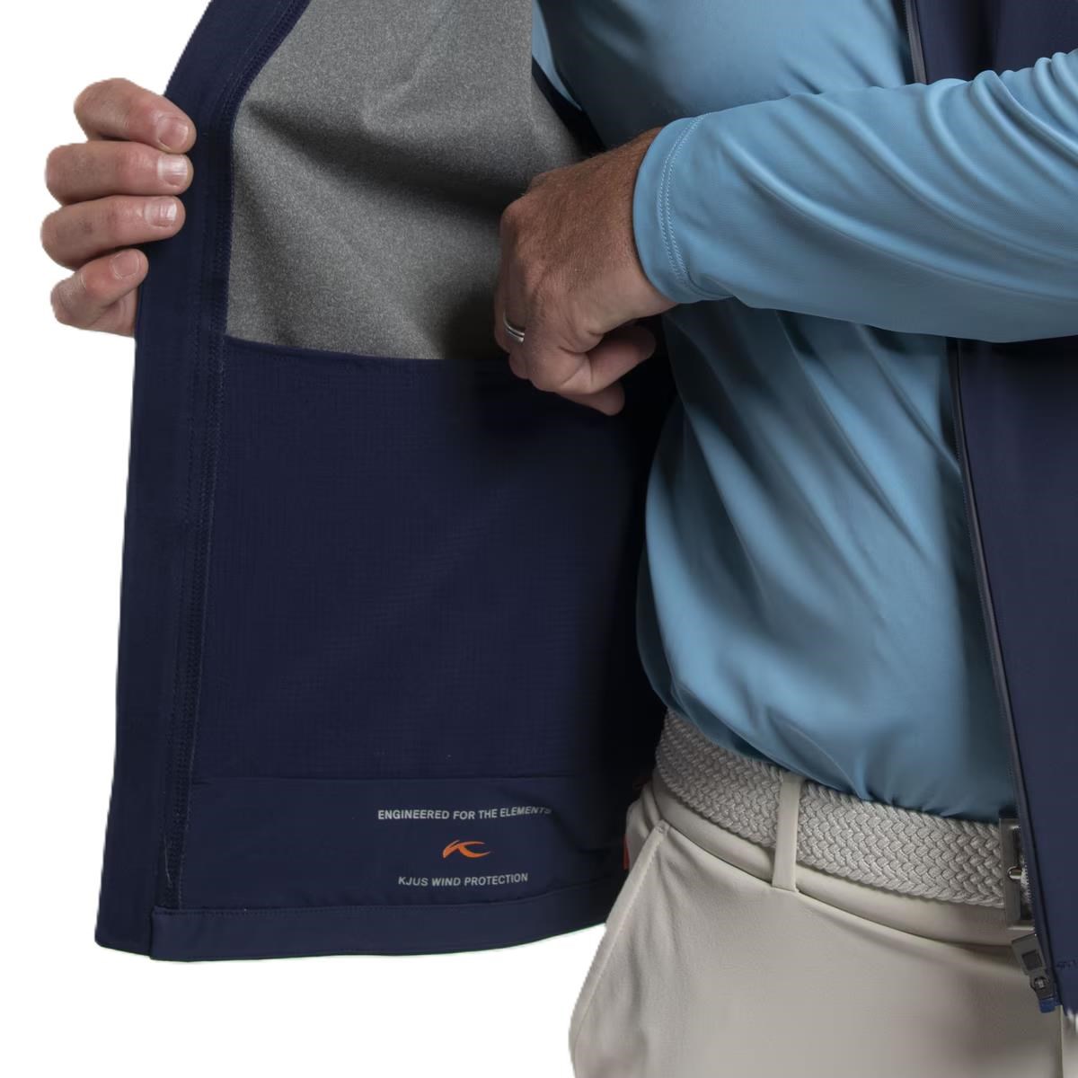 KJUS Downswing Wind Gilet Herren Weste, atlanta blau