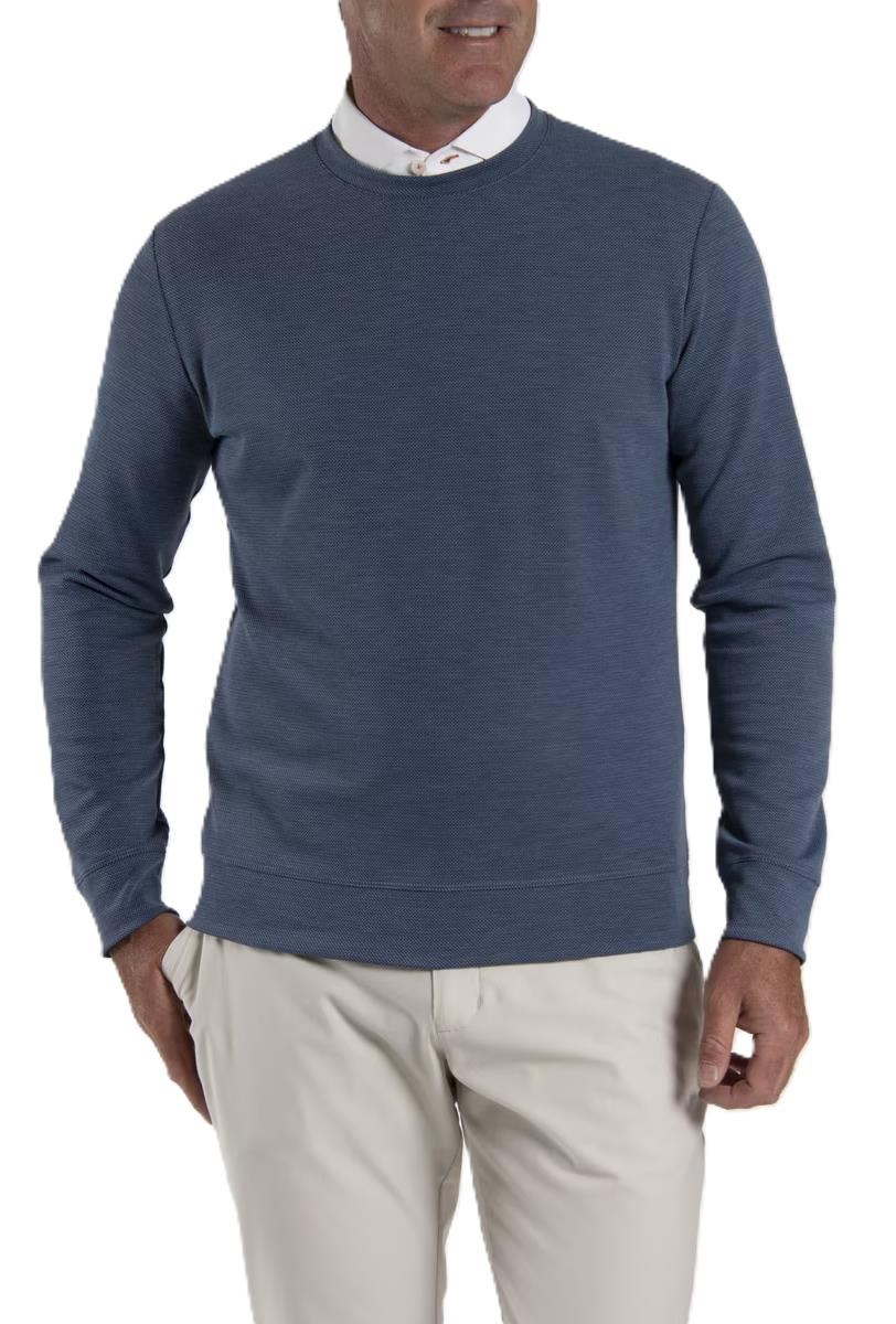 KJUS Essentials Crew Neck Herren Sweatshirt, riverbank/atlanta blau