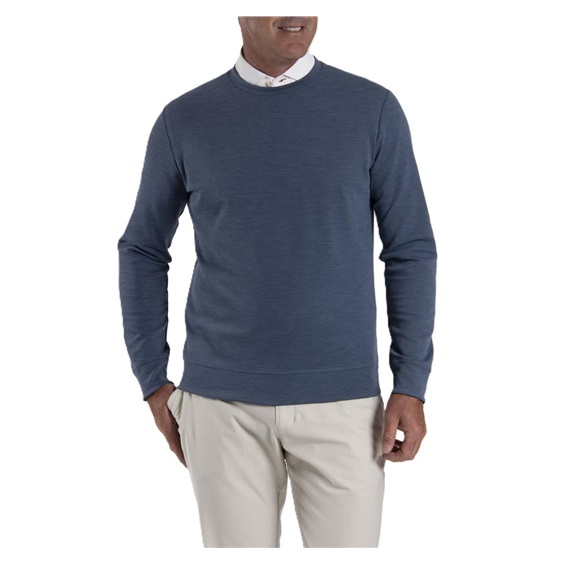 KJUS Essentials Crew Neck Herren Sweatshirt, riverbank/atlanta blau