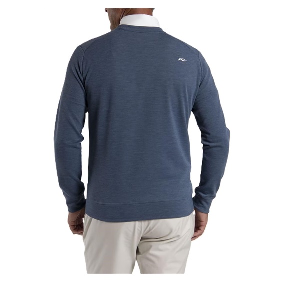KJUS Essentials Crew Neck Herren Sweatshirt, riverbank/atlanta blau