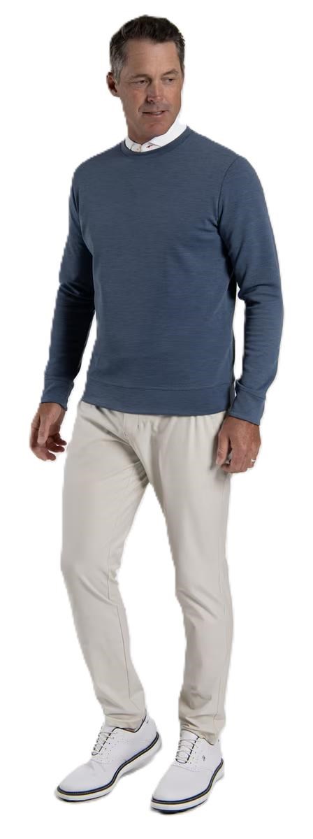 KJUS Essentials Crew Neck Herren Sweatshirt, riverbank/atlanta blau