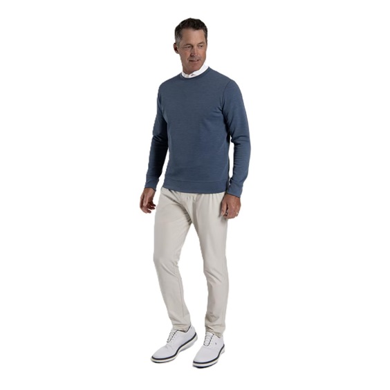 KJUS Essentials Crew Neck Herren Sweatshirt, riverbank/atlanta blau