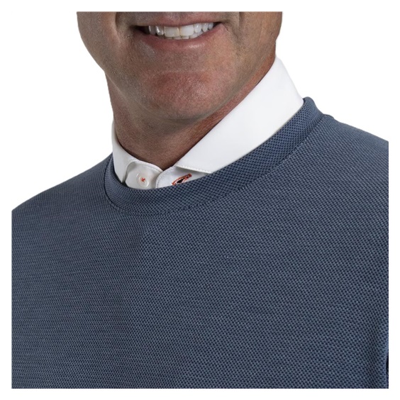 KJUS Essentials Crew Neck Herren Sweatshirt, riverbank/atlanta blau