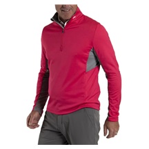 KJUS Hydraulic Midlayer Half-Zip Herren Sweatshirt, rhubarb/pewter