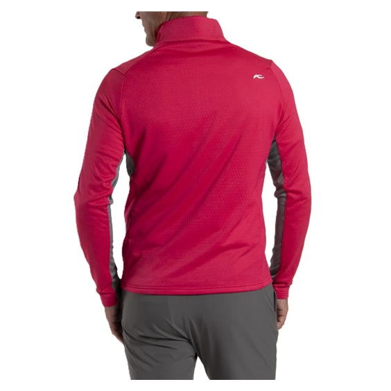 KJUS Hydraulic Midlayer Half-Zip Herren Sweatshirt, rhubarb/pewter