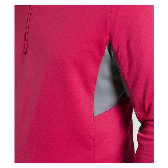 KJUS Hydraulic Midlayer Half-Zip Herren Sweatshirt, rhubarb/pewter